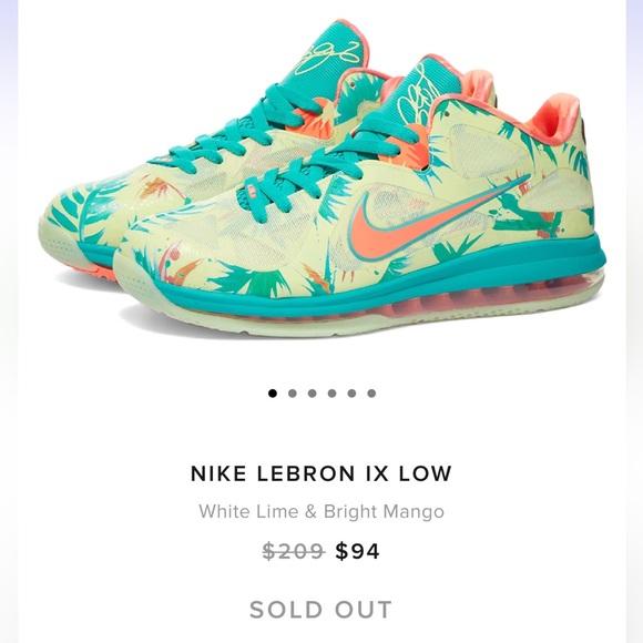 Special edition New w/box Nike Lebron IX Low Shoes,Men’s 7.5- Women’s size 8.5/9 - Picture 2 of 16